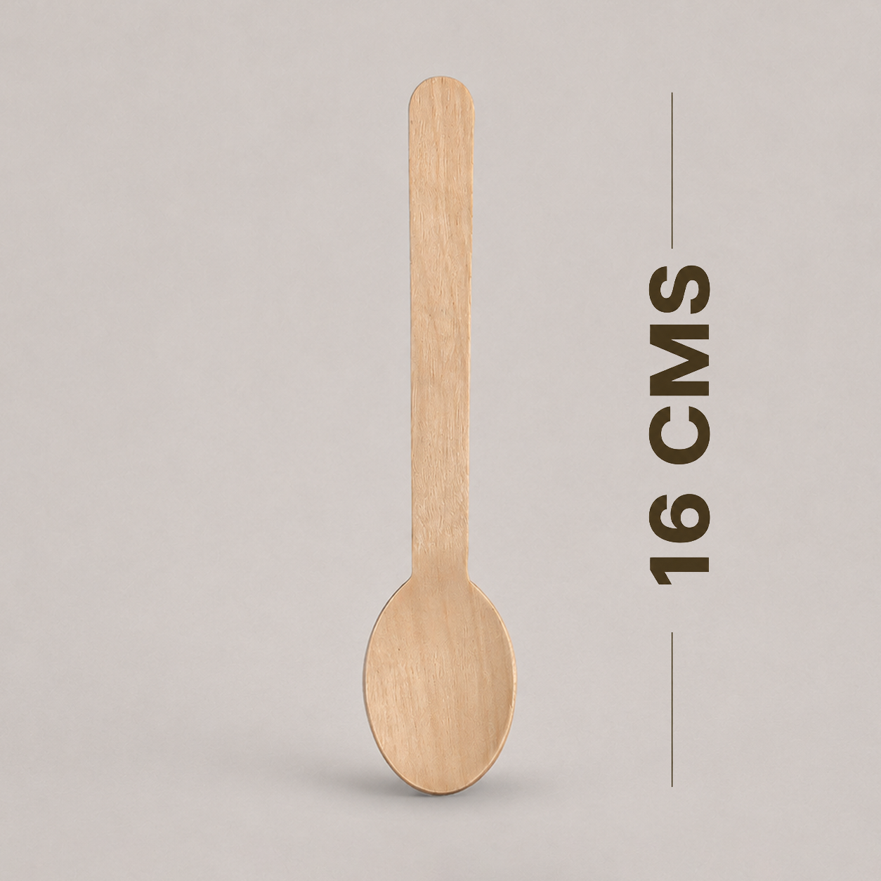 16 CM Wooden Spoon – Eco-Friendly Cutlery for Parties & Takeaways