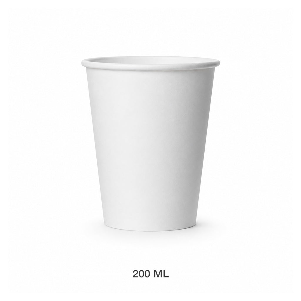 200 ML Single Wall White Paper Cup – Eco-Friendly Water Cup