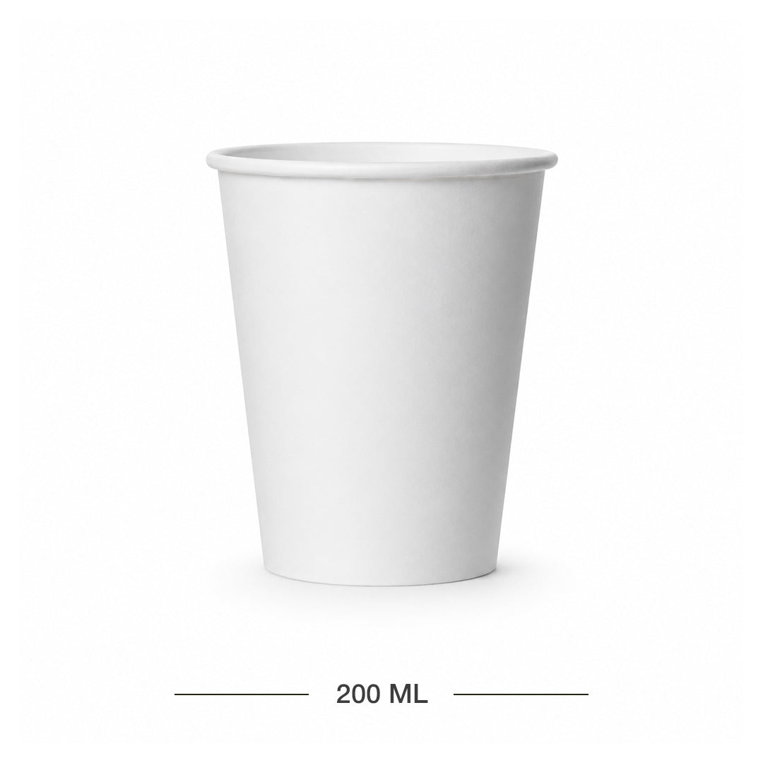 200 ML Single Wall White Paper Cup – Eco-Friendly Water Cup