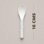 16 CM Deep Bagasse Soup Spoon – Eco-Friendly Spoon for Soup, Dal & Desserts