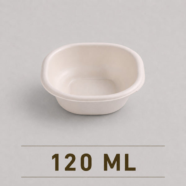 120 ML Bagasse Bowl – Eco-Friendly Compostable Dessert Bowl