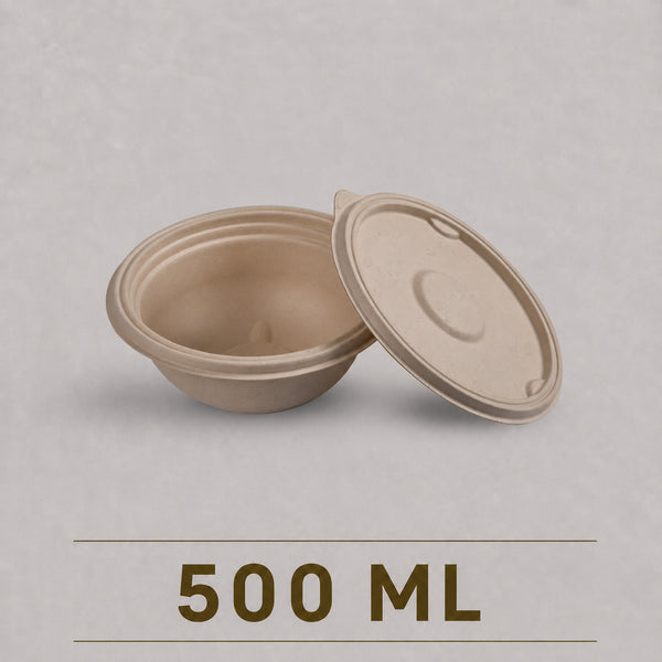 500 ML Meal Bowl with Lid – Eco-Friendly Food Bowl for Takeaway
