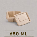 650 ML Meal Box with Lid – Eco-Friendly Takeaway Meal Box