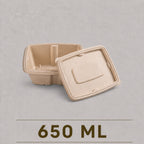 650 ML Meal Box with Lid – Eco-Friendly Takeaway Meal Box