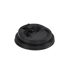 80 MM Black PET Coffee Lid – Lid for 240 ML/250 ML Paper Cup