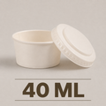 40 ML Dip Container with PET Lid – Eco-Friendly Sauce & Chutney Cup