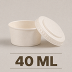 40 ML Dip Container with PET Lid – Eco-Friendly Sauce & Chutney Cup