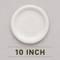 10 Inch Round Bagasse Plate – Heavy Duty Compostable Party Plate