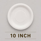 10 Inch Round Bagasse Plate – Heavy Duty Compostable Party Plate