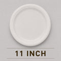 11 Inch Round Bagasse Plate – Eco-Friendly Compostable Full Meal Plate