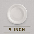 9 Inch Round Bagasse Plate – Eco-Friendly Compostable Dinner Plate