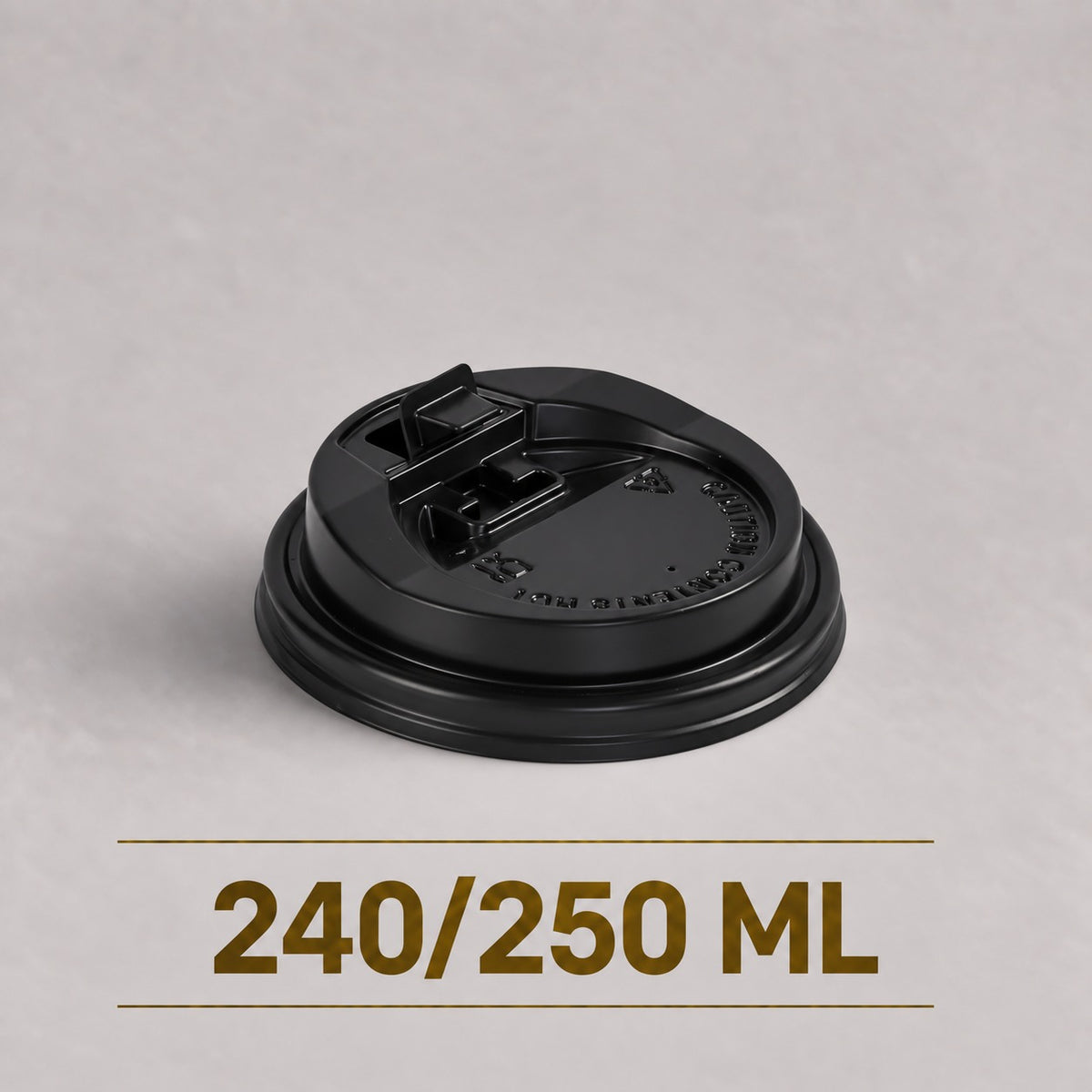 80 MM Black PET Coffee Lid – Lid for 240 ML/250 ML Paper Cup