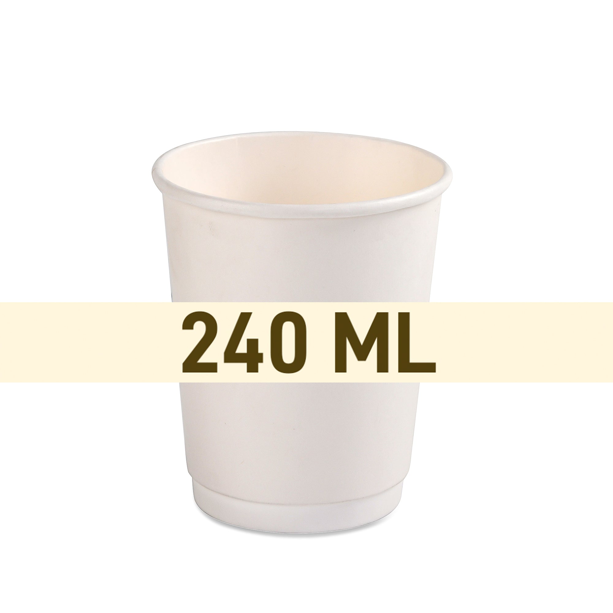 Cup Paper 240 ML Double Wall Kraft Size 1
