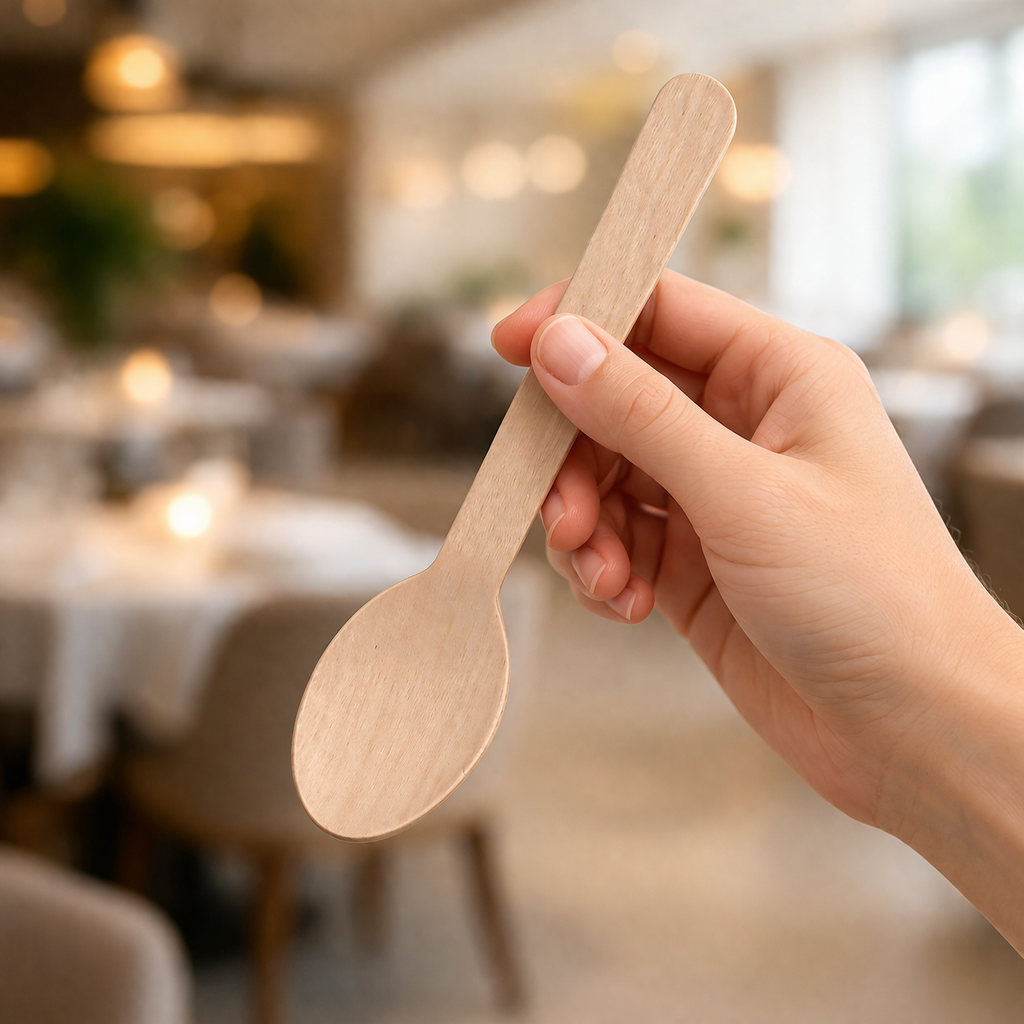 Cutlery Spoon Wooden 16 CMS (1)