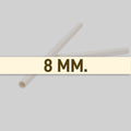 8 MM Paper Straw White