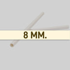 8 MM Paper Straw White