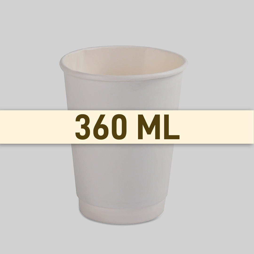 Cup Paper 360 ML Double Wall White Size