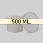 500 ml paper tub container Size