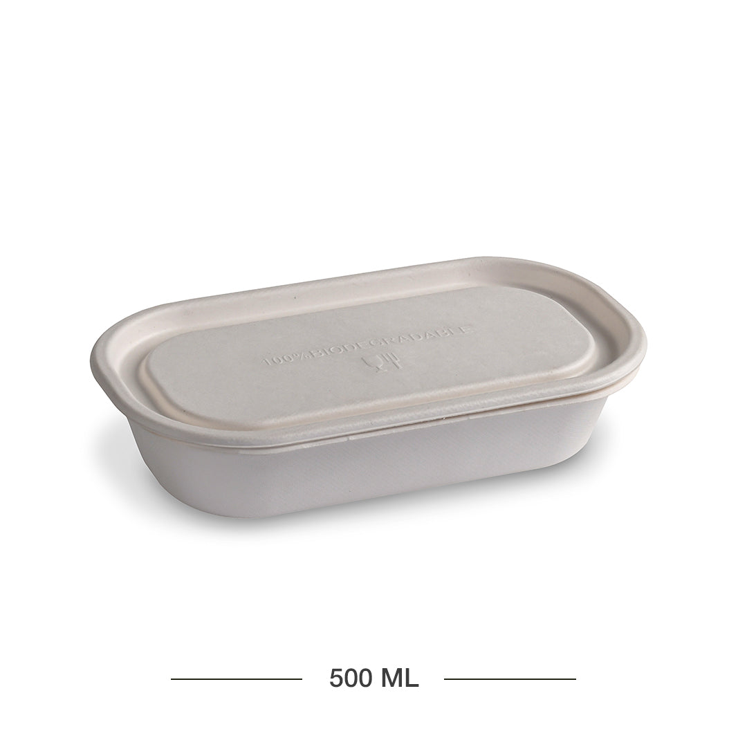 Container Oval 500 ML with Lid (1)