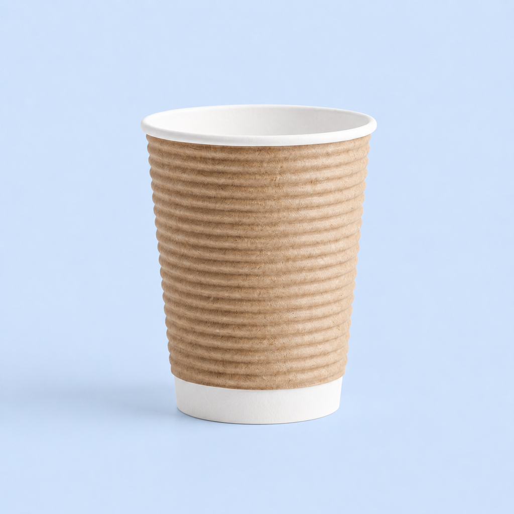 150 ML Ripple Wall Kraft Tea Cup – Eco-Friendly Paper Cup for Hot Drinks